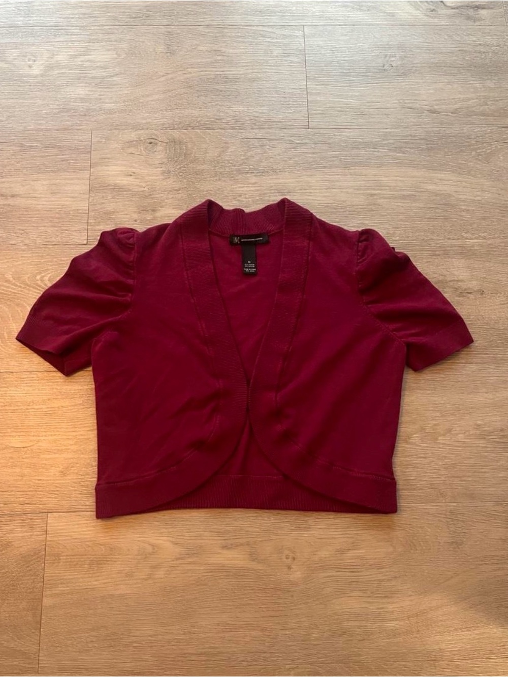 INC International Concepts mauve shrug top